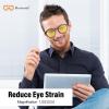 Bloomoak 99.9% Blue Light Blocking Reading Glasses, Classic Computer Readers, Relieve Eye Fatigue, Improve Sleep, for Screens (Yellow Lens - Daytime Protection, 3, x) view 3