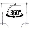 Glide Gear REVO 75 Camera Rig  360 Top-Down Shots  Rotating Platform for DSLR/Mirrorless, Aluminum Build, Quick Setup, C-Stand Mounted view 2