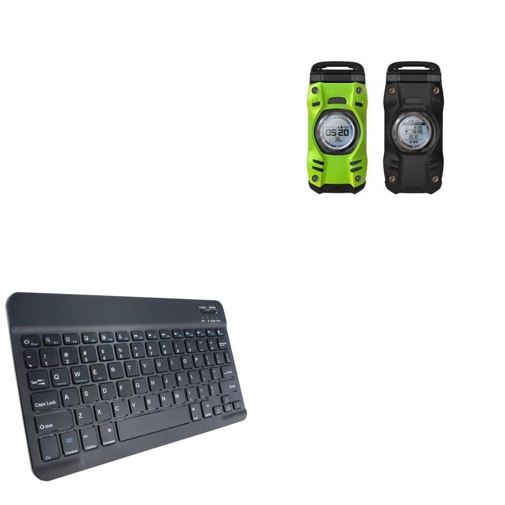 BoxWave Keyboard Compatible with Kyocera GzOne Type-XX - SlimKeys Bluetooth Keyboard, Portable Thin with Chiclet-Style Keys - Jet Black