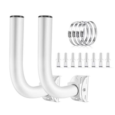 Adjustable Sturdy Universal Wireless Bridge Bracket Mount Kit, Pole and Wall-Mounted Mount for Outdoor Antenna Point to Point AP Access Point Client Bridge CPE (2-Pack)Slinkdsco