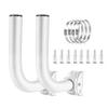 Adjustable Sturdy Universal Wireless Bridge Bracket Mount Kit, Pole and Wall-Mounted Mount for Outdoor Antenna Point to Point AP Access Point Client Bridge CPE (2-Pack)Slinkdsco view 1
