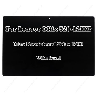 12.2" Replacement for Lenovo Miix 520-12IKB IPS FHD 19201200 LCD Display Touch Screen Digitizer Assembly with Bezel