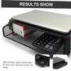 Computer Riser Shelf Monitor Riser for Standing Desk Mesh Tv Shelf Screen Elevated Laptop Holder Display Storage Load Craftsmanship Quality view 3