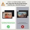 Case for All-New Amazon Kindle Fire HD 10 and Fire HD 10 Plus Tablet (13th/11th Generation, 2023/2021 Release), Slim Folding Stand Cover with Auto Wake/Sleep, African American Pretty Girl Sunflower view 2