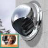 Stainless steel soffit vents wall vent ventilation grill covers, louvered vents with built-in screen vent covers protects against headwinds and rain cow nose vent (Size : 190mm/7.48in) view 3