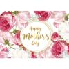 Renaiss 10x8ft Happy Mother's Day Backdrop for Photoshoot Kids Woman Portrait Silky Pink Rose Flowers Mother's Day Photography Background Mother's Day Party Decors Banner Photo Studio Booth Props view 3