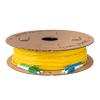 SpeedyFiberTX 1-Pack 25 Meter LC/U to LC/A Fiber Optic Patch Cable, Green, Blue, and White Boots, Corning SMF-28 Ultra Single-Mode 9/125um Optical Fiber, Duplex Yellow Riser OFNR Cable Jacket view 4