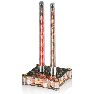 Douk Audio VU9 Pixie Tube Sound Level Meter Retro Nixie Tube Audio Spectrum MIC Pickup for Home Desktop Decoration (Black, 3.35 inch), XX-VU9-2024
