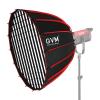 GVM Softbox Parabolic Soft Light Bowens Mount36"/90cm Quick Release Parabolic Deep Softbox & Honeycomb Grid Compatible with Other Bowens Mount Light for Recording, Portraits view 1