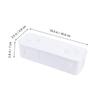 HOMSFOU Cable Management Box White - Abs Plastic Cord Organizer for Power Strip Storage and Childproof Outlet Cover 10.43X3.74X2.75 Inches for Home and Office view 2