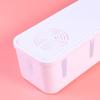 HOMSFOU Cable Management Box White - Abs Plastic Cord Organizer for Power Strip Storage and Childproof Outlet Cover 10.43X3.74X2.75 Inches for Home and Office view 4