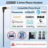 Phone Headset 2.5mm with Noise Canceling Microphone & Mute Switch, Comfort Fit Telephone Headset for Panasonic VTech AT&T Uniden RCA Cisco Gigaset Grandstream Cordless Landline Office Phones view 2