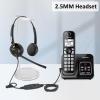 Phone Headset 2.5mm with Noise Canceling Microphone & Mute Switch, Comfort Fit Telephone Headset for Panasonic VTech AT&T Uniden RCA Cisco Gigaset Grandstream Cordless Landline Office Phones view 4