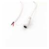 1M 22AWG 0.3mm2 White Female DC 2.1mm X 5.5mm Wire Power Pigtails Socket Wire Harness for CC-TV Security Camera view 2
