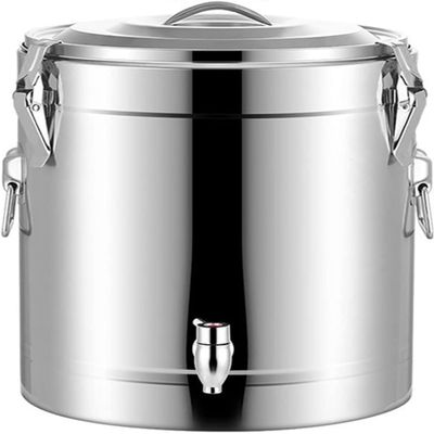 FLaig Water Boiler Dispenser, Commercial Stainless Steel Catering Tea Urn for Shop Canteen Hotel, Anti-Drip Tap Lockable Lid Portable Handle Dispenser (Size : 30L)