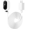25FT Power Cable Compatible with Arlo Essential 2K Outdoor Security Camera (2nd Generation), Flat Charging Cable, Weatherproof Outdoor Power Cord Charging Your Camera Continuously view 1