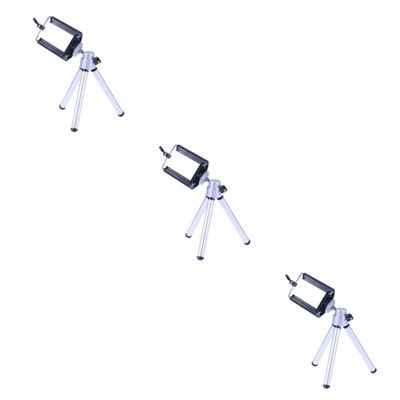 jojofuny 3pcs Handlebar Phone Mount Camera Stand Tripod Extendable Phone Clip for Stand