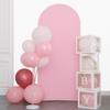 JFDYDM Pink 6FT Spandex Arch Backdrop Cover, Included Components for Wedding, Party Celebration Decoration view 1