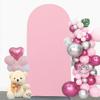 JFDYDM Pink 6FT Spandex Arch Backdrop Cover, Included Components for Wedding, Party Celebration Decoration view 3