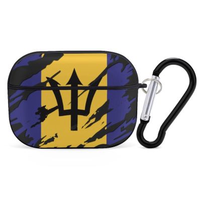 Barbados Flag Always Design Case Compatible with AirPod Pro Case 2019 with Keychain Shockproof Protective