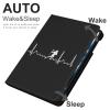 QUOPLMAM Lacrosse Love Case for iPad iPad mini 5/4/3/2/1(7.9- Inch) iPad mini 6 (8.3-inch, 2021) with Pencil Holder, Protective Case with Soft TPU Back, Auto Sleep/Wake Cover view 2