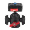 BGNing 1/4'' Camera Cold Shoe Mount Aluminum Tripod Ball Head Quick Release Ball Head 360 Rotation Mount with V-Port Plate for DSLR Camera Tripod Head Fill Light Mic Bracket (Type C Dual ColdShoe) view 1