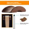 BEVCEFCC Headphone Stand Headset Holder with Wood and Aluminum Desktop Stand for Desk with Solid Heavy Base for All Headphone Sizes (Silver) view 2