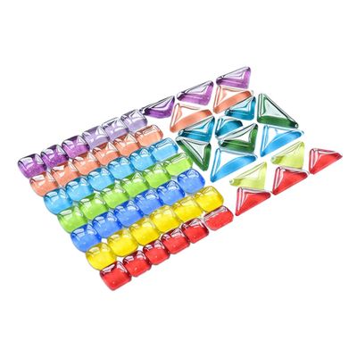 Abaodam DIY Mosaic Collage Material Craft Mosaic Tiles Glass Irregular Stones for Decorative Art