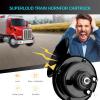 Sinytuto Pack-2 Car Snail Horns, 12V 300DB Automobile Horn Replacement Kit, Waterproof Security Alarm Speaker, Universal for Most Cars, Trucks and Vans (Black) view 3
