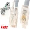 XYWHPGV Telephone Cable RJ12 6 Strands 6P6C Fax Cable Gold Plated 9.8ft 3m(8ad73 0e4fd 20634 88042 0ef1f 25e67 view 2
