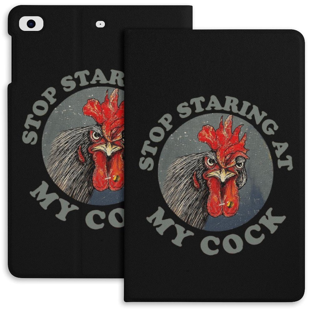 Funny Stop Cock Case for iPad iPad Mini 5/4/3/2/1(7.9- Inch) iPad Mini 6 (8.3-inch, 2021) with Pencil Holder, Protective Case with Soft TPU Back, Auto Sleep/Wake Cover