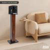 Wingderlier Speaker Stands Wooden,36Inch Bookshelf Speaker Stands Surround Sound Home Theater Floor Speaker Stands,Heavy Duty Studio Monitor Stands with Sand Filling Tuning Function, Sourwood Colo view 3