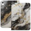 Black White Gold Marble Case for iPad iPad Mini 5/4/3/2/1(7.9- Inch) iPad Mini 6 (8.3-inch, 2021) with Pencil Holder, Protective Case with Soft TPU Back, Auto Sleep/Wake Cover view 1
