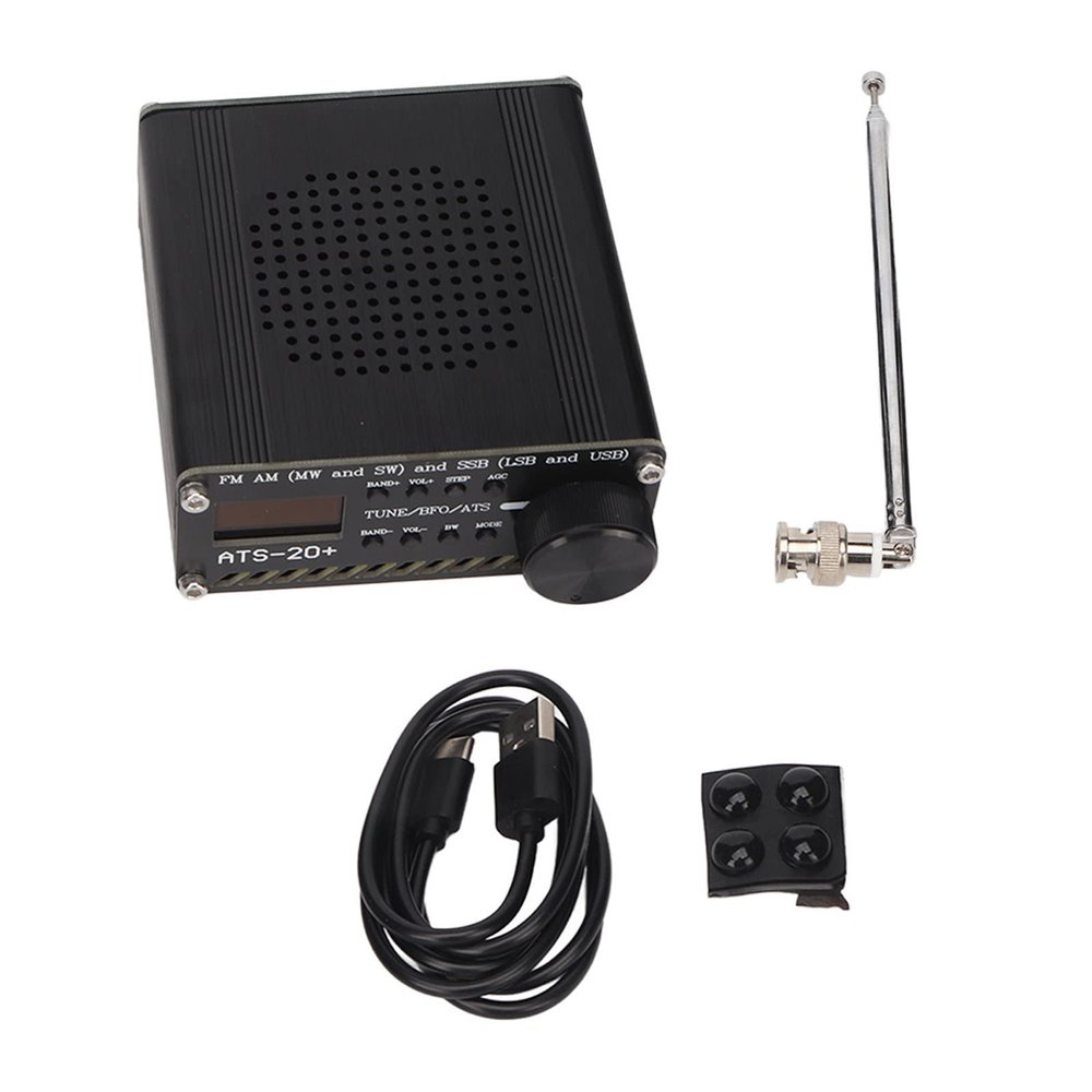 Radio Receiver, ATS 20+ High Sensitivity Portable World Band Digital Radio Receiver for Outdoor Camping and Home