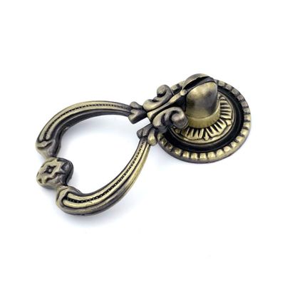MAGICLULU 2pcs Zinc Alloy Kitchen Cabinet Knobs Ring Handles for Dresser Modern Style Pulls
