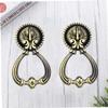 MAGICLULU 2pcs Zinc Alloy Kitchen Cabinet Knobs Ring Handles for Dresser Modern Style Pulls view 2