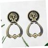 MAGICLULU 2pcs Zinc Alloy Kitchen Cabinet Knobs Ring Handles for Dresser Modern Style Pulls view 3