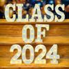 Class of 2025 Gold Lite Decoration view 1