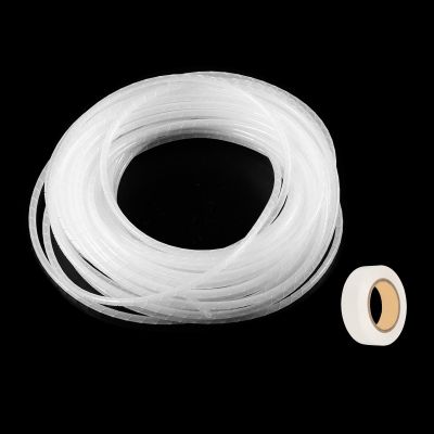 MECCANIXITY Spiral Cable Wrap 65.6ft/20M 4mm Cable Management Sleeve Cord Organizer Flexible PE White