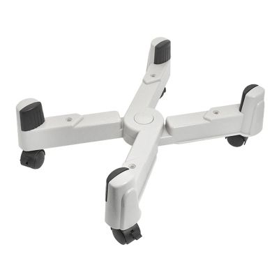 CPU Stand PC Tower Stand, Mobile CPU Holder Desktop PC Case Stand Cart, Adjustable Width with 5 Caster Wheels, Fits Most PC Cases Under Desk Computer Tower Stand (Color : Gris)