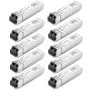 QSFPTEK 10GBASE-ER SFP Module, SFP+ 1550nm 40km Duplex LC SMF DOM Optical Networking Transceivers, Mini GBIC Compatible SFP-10G-ER, and Other Open Switch, 10pcs view 1