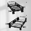 CPU Stand Mobile PC Tower Stand, Adjustable Width CPU Stand Steel Desktop CPU Holder, Heavy-Duty PC Case Stand with Rolling Caster Wheels Computer Tower Stand (Color : White, Size : L) view 4