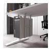 CPU Stand CPU Holder Under Desk Mount, Steel Adjustable PC Tower Stand Heavy Duty PC Case Holder Width Adjust from 5.4" to 9.8" Height Less Than 19.6" Computer Tower Stand (Color : White) view 1