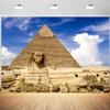 10x8ft Egypt Backdrop Egyptian Pyramid Sphinx Scenery Photography Background Travel Themed Kids Birthday Party Banner Decoration Adults Portraits Photo Booth Props view 1