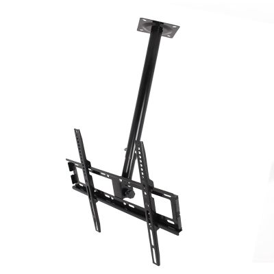 Adjustable Ceiling TV Mount Bracket - TV Wall Mount TV Mount, TV Ceiling Mount For 32-55 Inch Flat Screens, Max Load Up To 50 Kg TV Stand, Max. VESA 400X400mm, White Black ( Color : A , Size : 0.5-1m