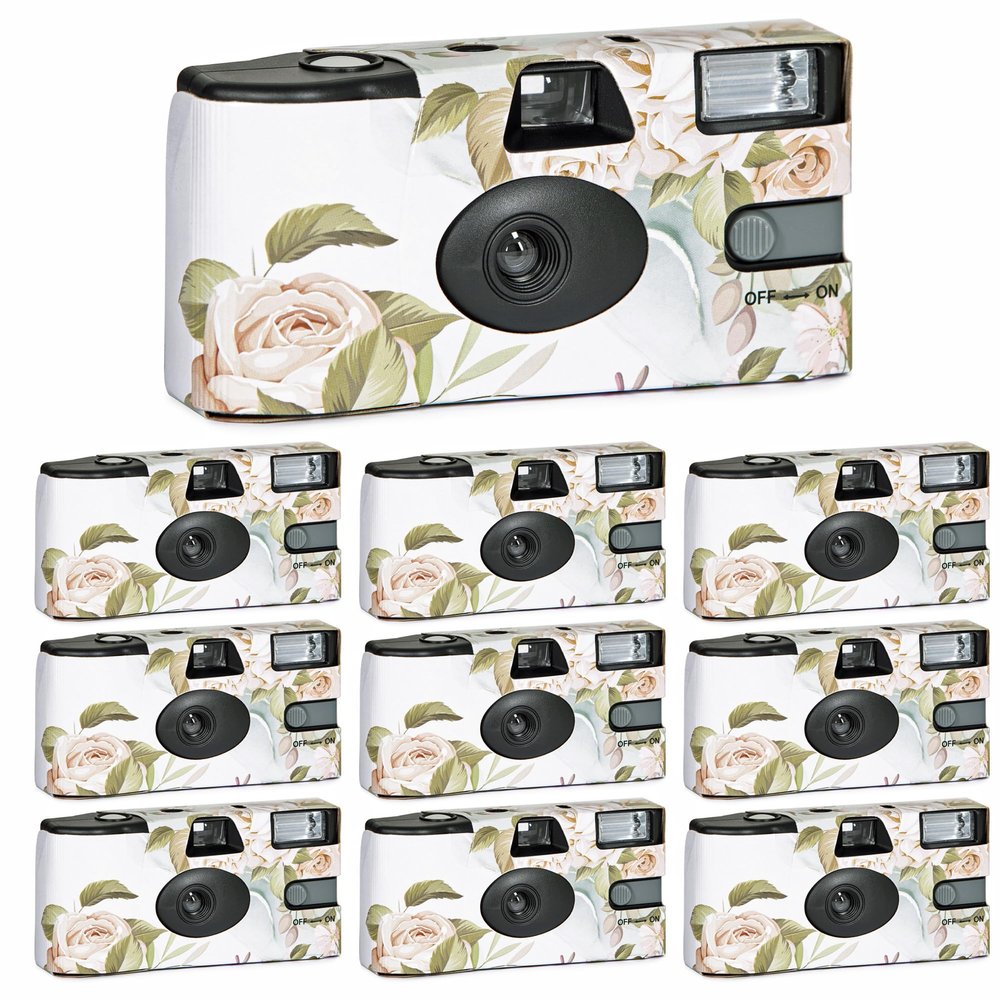 1Shot Disposable Camera Bulk - 10PCS Wedding & Party Film Camera - ISO400 35mm