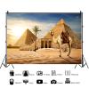 12x8ft Egyptian Pyramid Backdrop Ancient Egypt Landscape Camel Photography Background Desert Scene Sunset Sky Scenery Indoor Decoration Supplies Photo Booth Props view 2