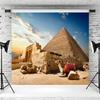 12x8ft Egyptian Pyramids Backdrop Ancient Civilization Country Egypt Desert Camel Photography Background Indoor Decoration Travel Theme Photo Booth Props view 3