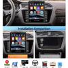 Car Carplay Android Navigation 9.7 Inch LCD Touchscreen Monitor Aux-in Am/Fm Radio Receiver USB Input Carplay Bluetooth Hands Free Calling Android 11 2G+32G Double Din Car Navigation Radio view 4