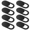 Amabro 8PCS Webcam Cover Slide, Thin Phone Camera Cover Laptop Computer Camera Cover Slide Blocker Slider Lens Cover Protector Protect Privacy Security Fits Desktop PC Tablet Pad(Black) view 1